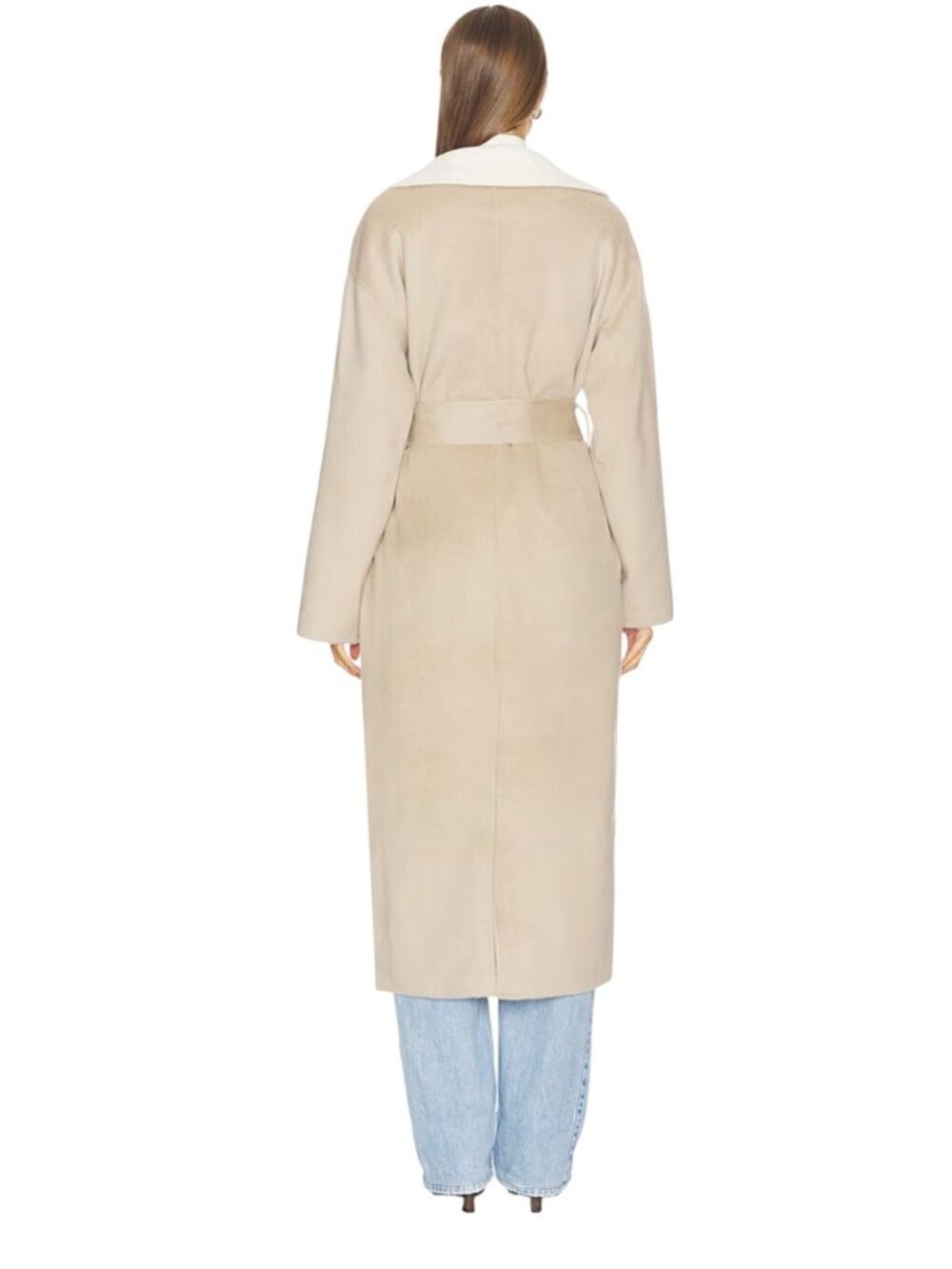 SRG Anais Wrap Coat Gray Beige NWT - Size M - Picture 12 of 13